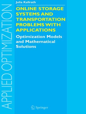 cover image of Online Storage Systems and Transportation Problems with Applications